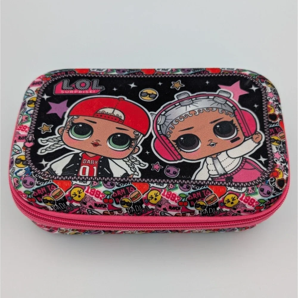 L.O.L. Surprise! hard shell molded zippered pencil case with characters  8